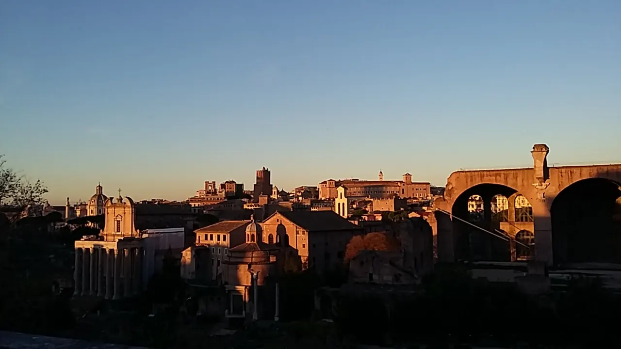 Photo of the Roman Forum before editing
