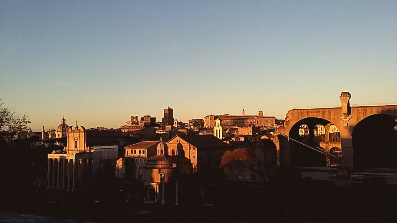 The same photo with the Warm film film look